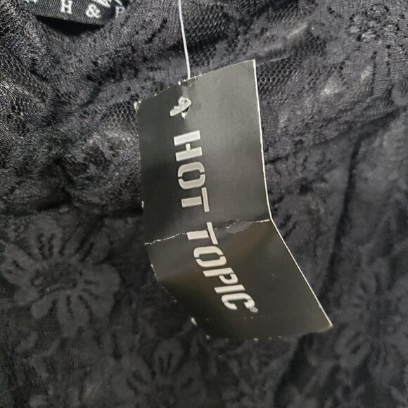 Hot Topic Dress Black Lace Fairy Y2K Goth Witchy WhimsiGoth 4 (XS) NWT - Picture 10 of 14